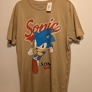 Sonic the Hedgehog Tan Graphic Tee